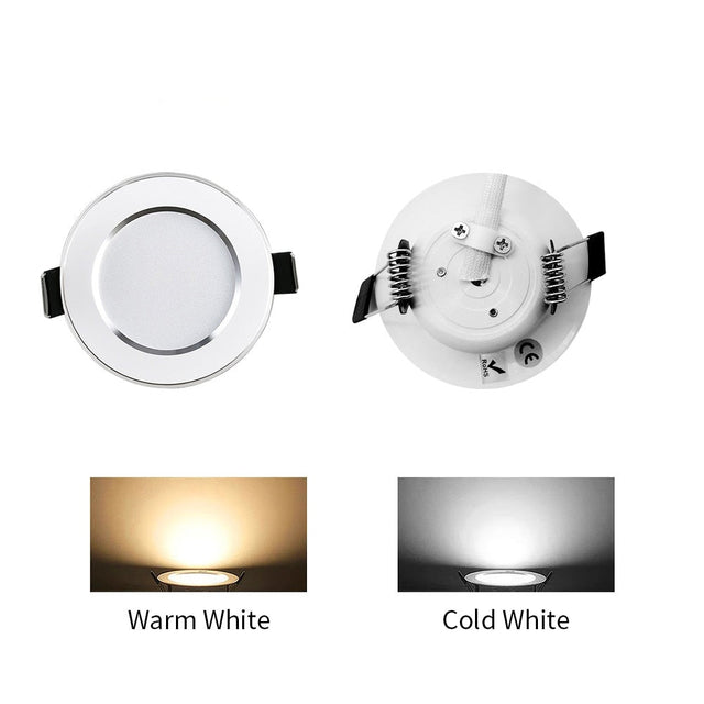 LED Downlight 3W 5W 7W 9W 12W 15W Round Recessed Lamp AC 220V 230V 240V Led Bulb Bedroom Kitchen Indoor LED Spot Lighting