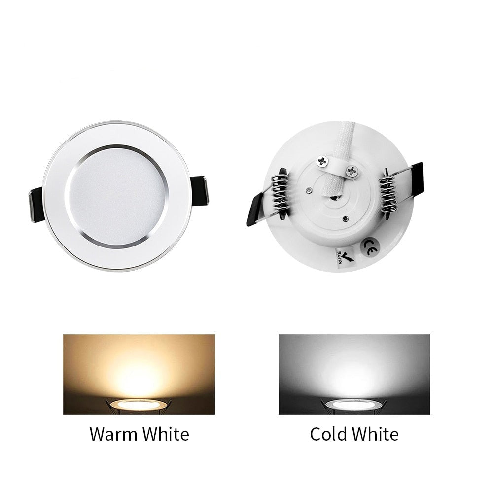 LED Downlight 3W 5W 7W 9W 12W 15W Round Recessed Lamp AC 220V 230V 240V Led Bulb Bedroom Kitchen Indoor LED Spot Lighting