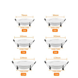 LED Downlight 3W 5W 7W 9W 12W 15W Round Recessed Lamp AC 220V 230V 240V Led Bulb Bedroom Kitchen Indoor LED Spot Lighting