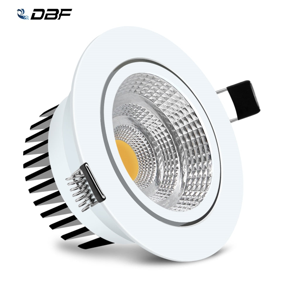 High Bright NO-Dimmable LED Downlight COB 5W 7W 10W 12W Ceiling Light Spotlight AC110V/220V Recessed Downlight Indoor Lighting