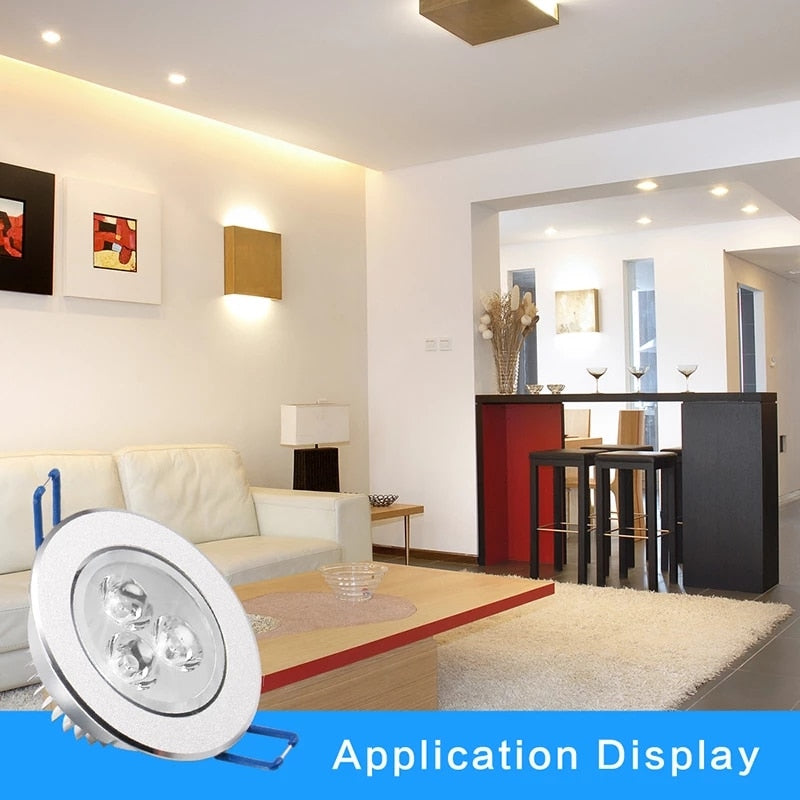 LED Spot LED Downlight Dimmable Bright Recessed decoration Ceiling Lamp 10pcs/lot 110V 220V AC85-265V Indoor Lighting