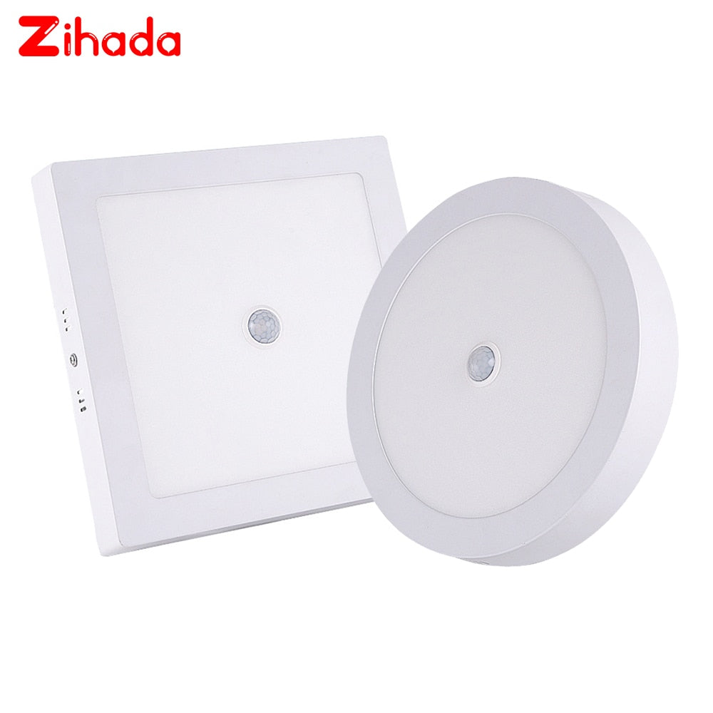 LED Panel 6/12/18/24W AC180-265V Ultra-thin IR Motion Sensor Modern Led Ceiling Lights Surface Mounted down light for home