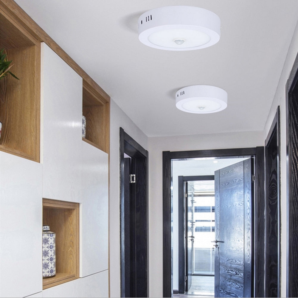 LED Panel 6/12/18/24W AC180-265V Ultra-thin IR Motion Sensor Modern Led Ceiling Lights Surface Mounted down light for home