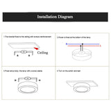 LED Panel 6/12/18/24W AC180-265V Ultra-thin IR Motion Sensor Modern Led Ceiling Lights Surface Mounted down light for home