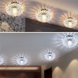 LED Downlights crystal lamp Downlight SMD Ceiling Spot Light With LED Driver 3W/5W AC110V 220V indoor Decoration