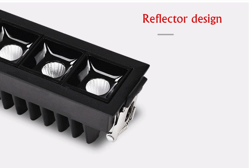 Recessed Square COB Dimmable LED Downlights 2W/4W/6W/10W/20W/30W LED Ceiling Spot Lights AC85V~265V Lights Indoor Lighting