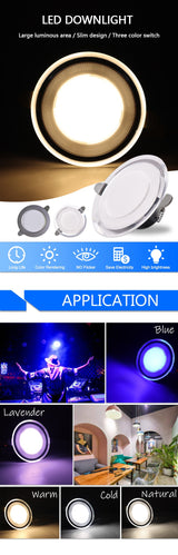New Downlight 3W 5W ceiling led downlight AC220V six color recessed led downlight Kitchen living room Indoor recessed light spot