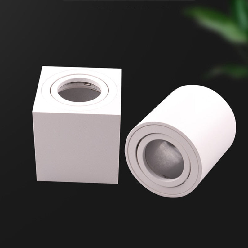 High Quality Surface Mounted Ceiling Lamps Rotating Commercial Lighting Adjustable Frame MR16 GU10 Bulb Fixture Downlight Holder