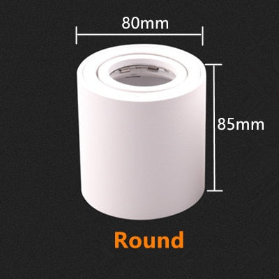 High Quality Surface Mounted Ceiling Lamps Rotating Commercial Lighting Adjustable Frame MR16 GU10 Bulb Fixture Downlight Holder