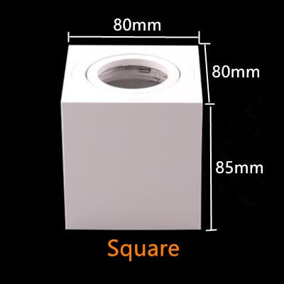 High Quality Surface Mounted Ceiling Lamps Rotating Commercial Lighting Adjustable Frame MR16 GU10 Bulb Fixture Downlight Holder