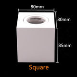 High Quality Surface Mounted Ceiling Lamps Rotating Commercial Lighting Adjustable Frame MR16 GU10 Bulb Fixture Downlight Holder