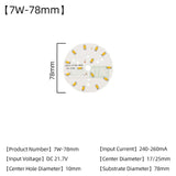 LED Chips SMD5730 Constant Current 5pcs/Lot 3W 5W 7W 9W 240mA 260mA Input Light Bead With Cold White/Warm DIY Downlight