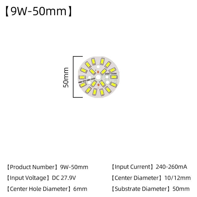 LED Chips SMD5730 Constant Current 5pcs/Lot 3W 5W 7W 9W 240mA 260mA Input Light Bead With Cold White/Warm DIY Downlight