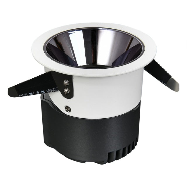DBF Anti-Glare Ceiling Spot Light 7W 12W 15W 18W Black/White/Gold/Silver Reflector Hotel Wall Washer Dimmable Embedded Downlight
