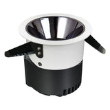 DBF Anti-Glare Ceiling Spot Light 7W 12W 15W 18W Black/White/Gold/Silver Reflector Hotel Wall Washer Dimmable Embedded Downlight