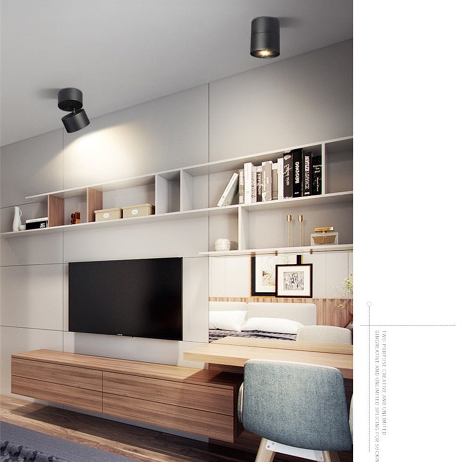 Bulb Replaceable Led Downlight Spot Ceiling Lamp Angle Adjustable Foldable Lighting 7W 9W 12W GX5.3 For Living Room Dining Room