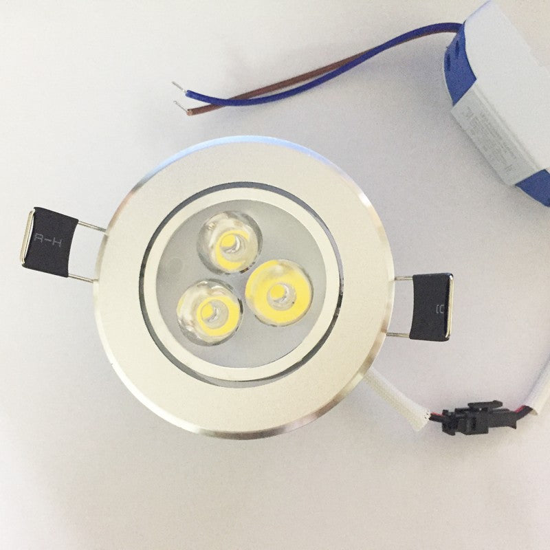 Ceiling downlight Epistar LED round ceiling lamp Recessed Spot light 1pcs/lot 3W AC85-265V for home illumination