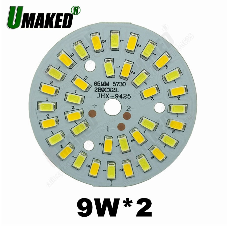 LED bulb dimming PCB board, Mix color aluminum plate base, Switch dimming board for downlight 9W 63mm 3W 5W 7W 9W available