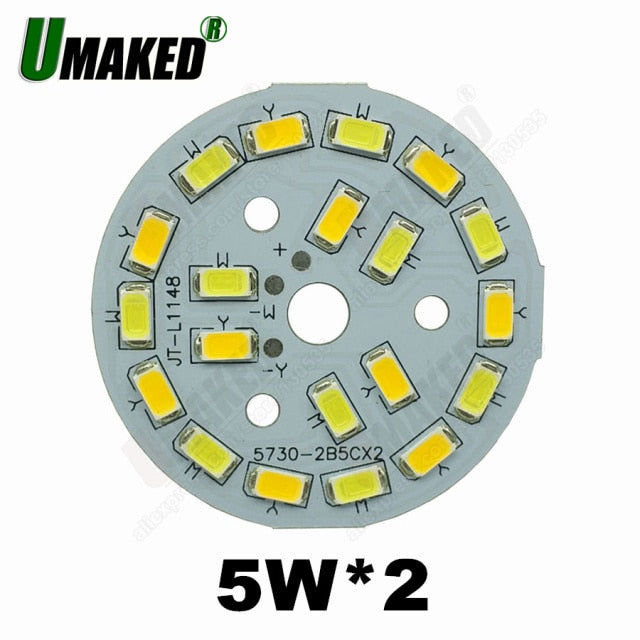 LED bulb dimming PCB board, Mix color aluminum plate base, Switch dimming board for downlight 9W 63mm 3W 5W 7W 9W available