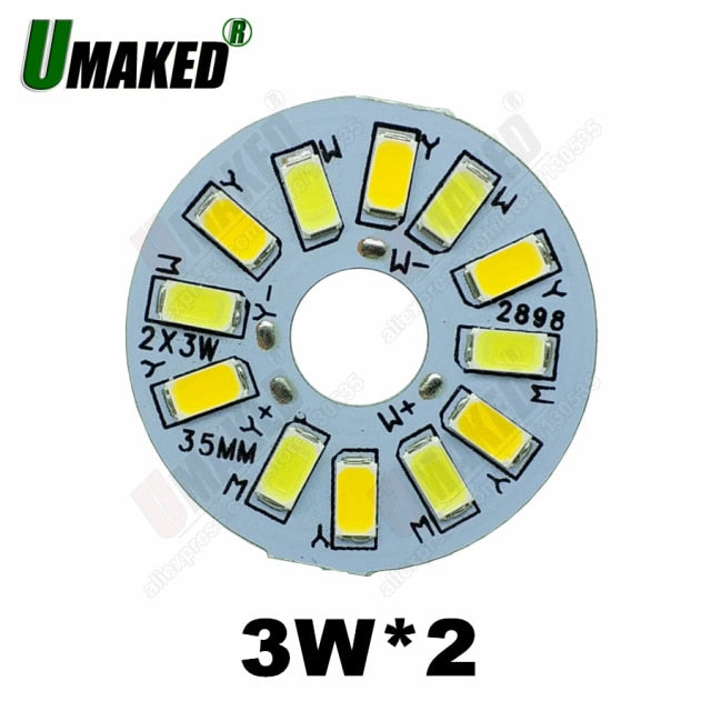 LED bulb dimming PCB board, Mix color aluminum plate base, Switch dimming board for downlight 9W 63mm 3W 5W 7W 9W available