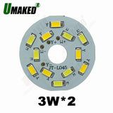 LED bulb dimming PCB board, Mix color aluminum plate base, Switch dimming board for downlight 9W 63mm 3W 5W 7W 9W available
