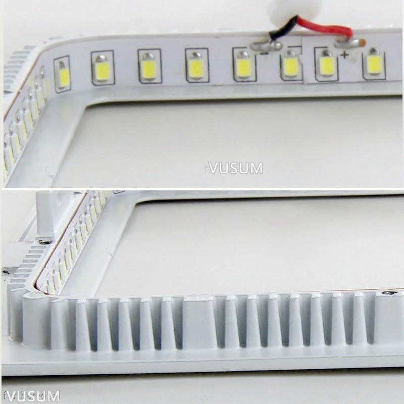 Embedded Round /square Colorful LED RGB Panel Downlight 6W 9W 16W 24W RGB Panel Light AC85-265V LED panel Global lighting