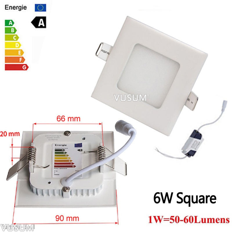 Embedded Round /square Colorful LED RGB Panel Downlight 6W 9W 16W 24W RGB Panel Light AC85-265V LED panel Global lighting