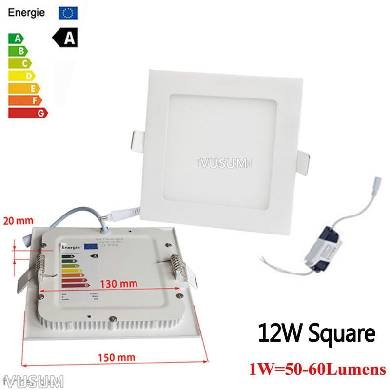 Embedded Round /square Colorful LED RGB Panel Downlight 6W 9W 16W 24W RGB Panel Light AC85-265V LED panel Global lighting