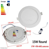 Embedded Round /square Colorful LED RGB Panel Downlight 6W 9W 16W 24W RGB Panel Light AC85-265V LED panel Global lighting