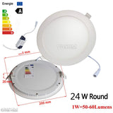 Embedded Round /square Colorful LED RGB Panel Downlight 6W 9W 16W 24W RGB Panel Light AC85-265V LED panel Global lighting