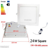 Embedded Round /square Colorful LED RGB Panel Downlight 6W 9W 16W 24W RGB Panel Light AC85-265V LED panel Global lighting