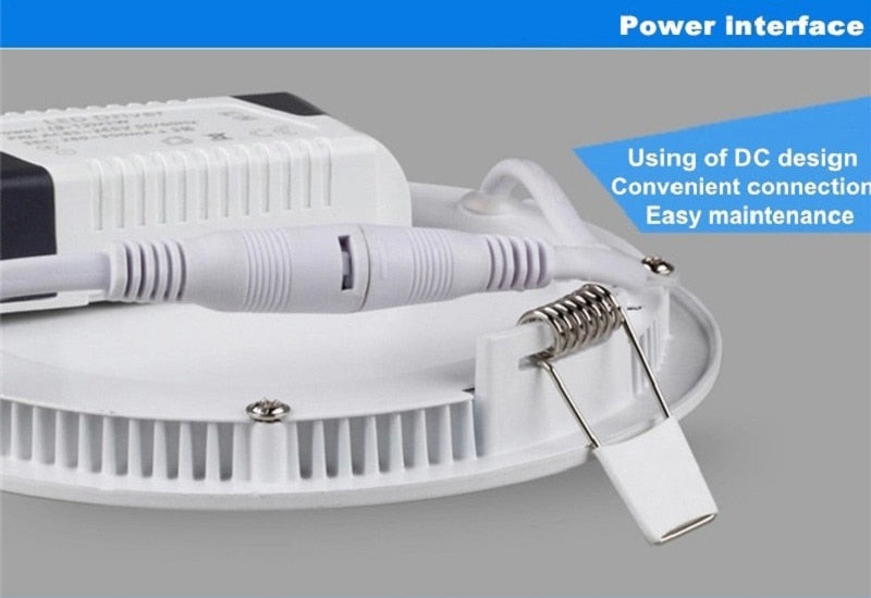 Embedded Round /square Colorful LED RGB Panel Downlight 6W 9W 16W 24W RGB Panel Light AC85-265V LED panel Global lighting