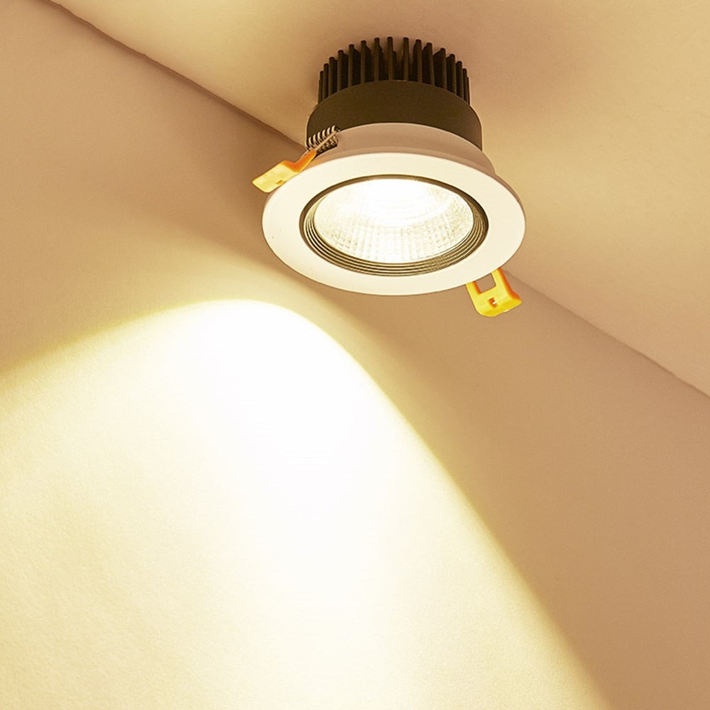 Dimmable AC110V-220V 5W 9W 12W 18W Ceiling downlight COB Spot light LED Recessed Ceiling lamp Spot light For home illumination