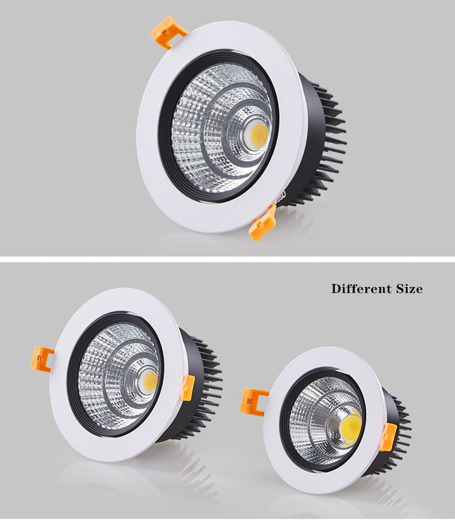 Dimmable AC110V-220V 5W 9W 12W 18W Ceiling downlight COB Spot light LED Recessed Ceiling lamp Spot light For home illumination