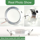 Kaguyahime 1pc/4pcs 3W-18W LED Downlight 220V Silver White Ultra Thin Recessed LED Spot Lighting For Kitchen Ceiling Indoor 15W