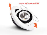 Rotatable Angle LED Recessed Downlight 5W 7W 10W 15W 18W LED Ceiling Spot Light AC 110V 220V Black/White Housing Light