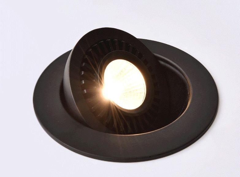 Rotatable Angle LED Recessed Downlight 5W 7W 10W 15W 18W LED Ceiling Spot Light AC 110V 220V Black/White Housing Light