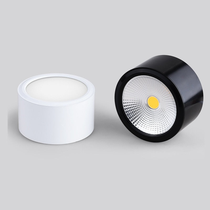 Dimmable LED Downlights 6W 10W 14W 20W COB LED Ceiling Lamp Spot Lights AC85-265V LED Wall Lamp Indoor Lighting White Black