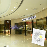Square Dimmable Ceiling Recessed LED Downlight Ceiling Lamp 4 Types 9W 12W 15W AC85-230V LED COB Spot Light Indoor Lighting