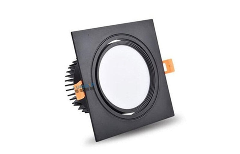 Square Dimmable Ceiling Recessed LED Downlight Ceiling Lamp 4 Types 9W 12W 15W AC85-230V LED COB Spot Light Indoor Lighting
