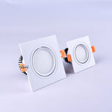 Square Dimmable Ceiling Recessed LED Downlight Ceiling Lamp 4 Types 9W 12W 15W AC85-230V LED COB Spot Light Indoor Lighting