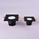 Square Dimmable Ceiling Recessed LED Downlight Ceiling Lamp 4 Types 9W 12W 15W AC85-230V LED COB Spot Light Indoor Lighting