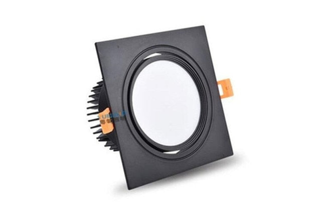 Square Dimmable Ceiling Recessed LED Downlight Ceiling Lamp 4 Types 9W 12W 15W AC85-230V LED COB Spot Light Indoor Lighting