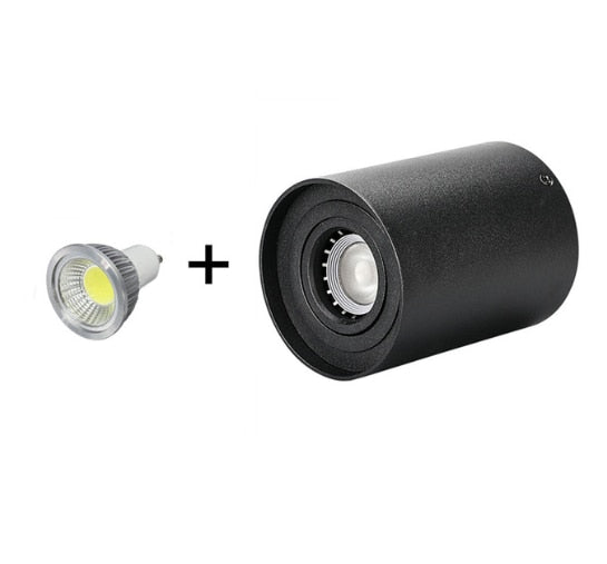 Surface Mounted Ceiling Downlight with 7W 9W 12W 15W GU10 Bulb Replaceable LED Spot Light AC85-265V Warm/Natural/Cold White