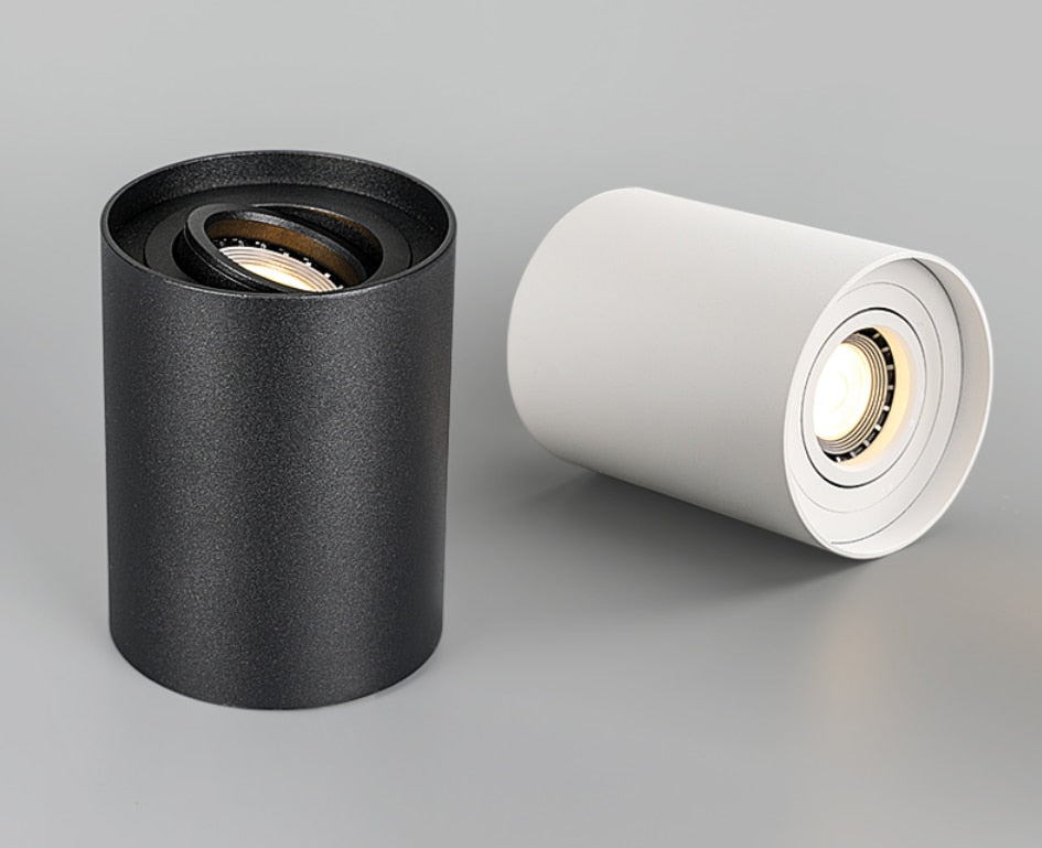 Surface Mounted Ceiling Downlight with 7W 9W 12W 15W GU10 Bulb Replaceable LED Spot Light AC85-265V Warm/Natural/Cold White