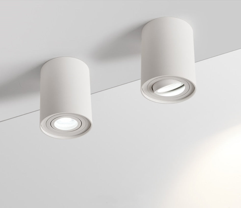 Surface Mounted Ceiling Downlight with 7W 9W 12W 15W GU10 Bulb Replaceable LED Spot Light AC85-265V Warm/Natural/Cold White