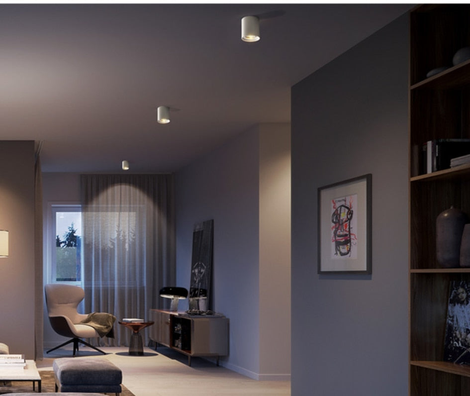 Surface Mounted Ceiling Downlight with 7W 9W 12W 15W GU10 Bulb Replaceable LED Spot Light AC85-265V Warm/Natural/Cold White