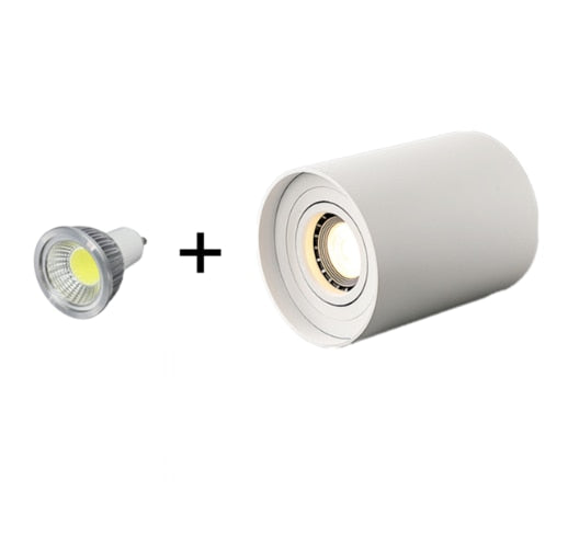 Surface Mounted Ceiling Downlight with 7W 9W 12W 15W GU10 Bulb Replaceable LED Spot Light AC85-265V Warm/Natural/Cold White