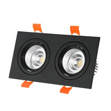 Double square Dimmable Led downlight light COB Ceiling SpotLight 14W 20W 24W 30 WLED ceiling recessed Lights Indoor Lighting