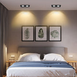 Double square Dimmable Led downlight light COB Ceiling SpotLight 14W 20W 24W 30 WLED ceiling recessed Lights Indoor Lighting